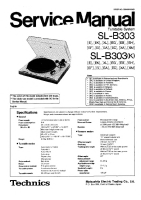 Technics - SLB-303 - Service manual 